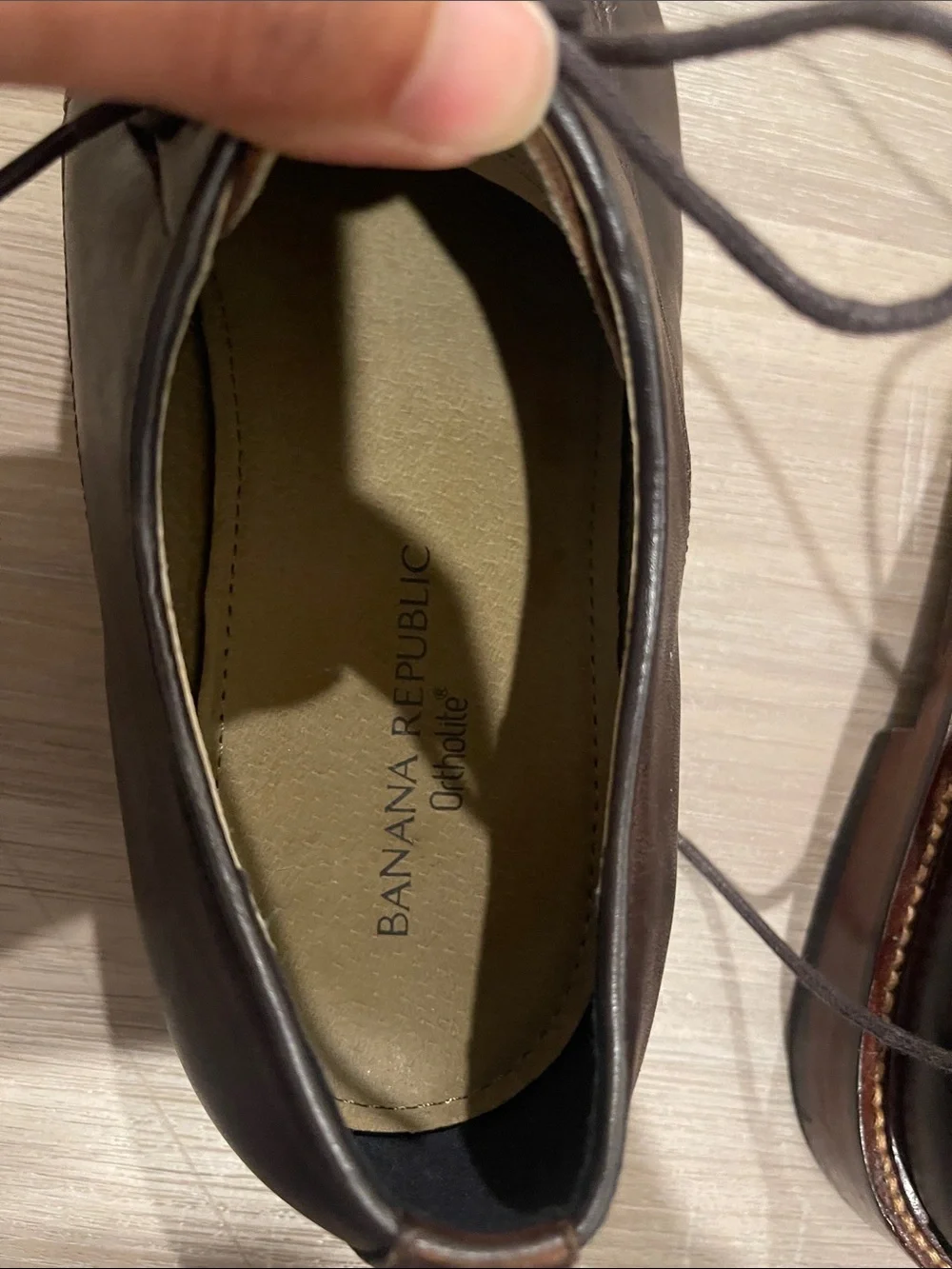 Banana Republic Dark Brown Leather Derby Oxfords